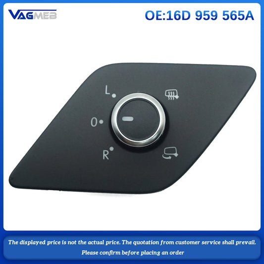 Folding heated rearview mirror switch control knob button for VW Jetta MK6 2012 16D 959 565A