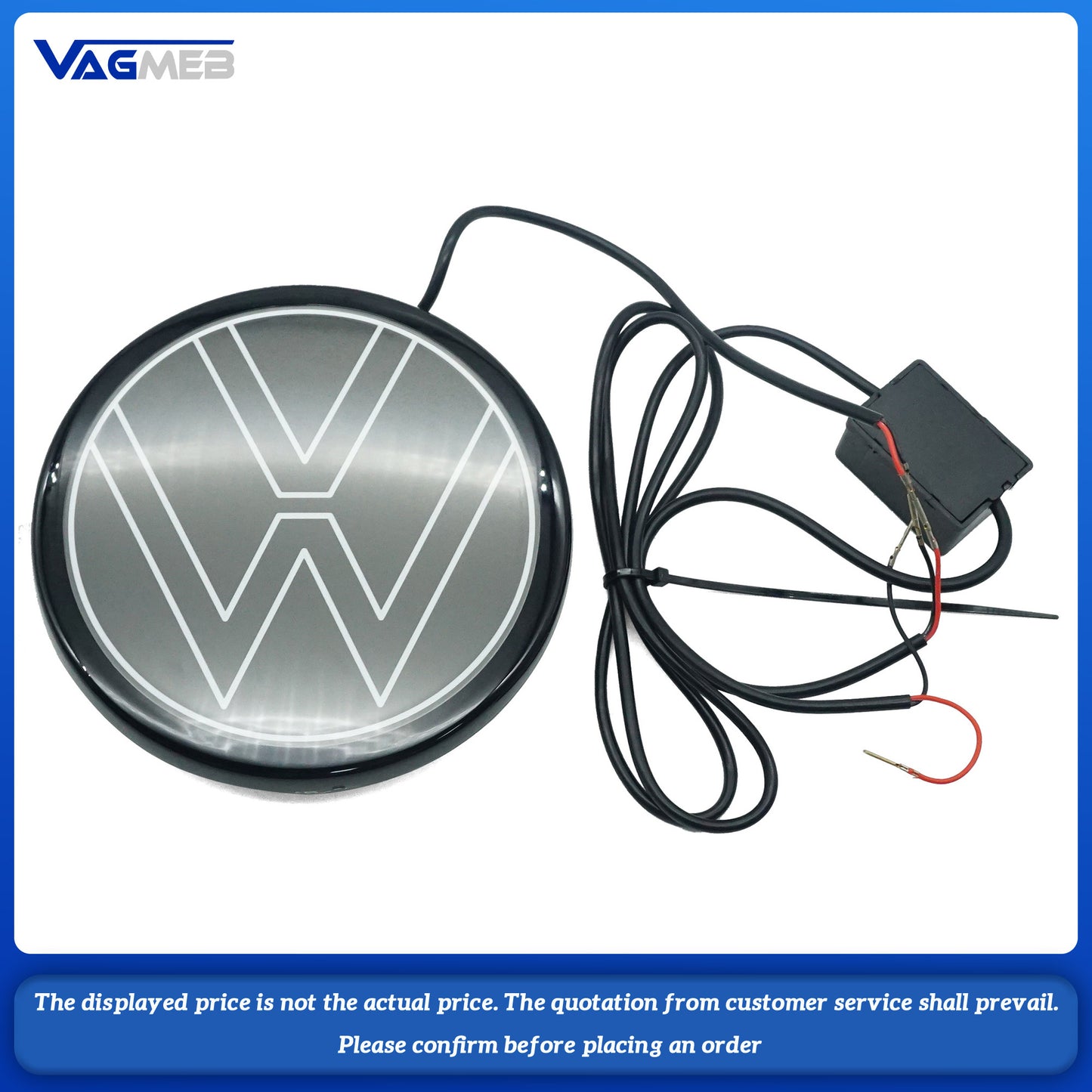 For VW Golf MK8 Lighted Grille Emblem