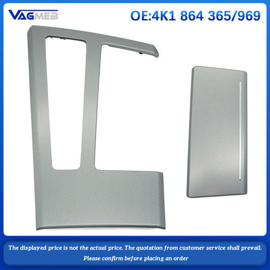 Stainless Steel Center Console Gear Shift Panel Decoration Cover Trim For Audi A6 C8 A7 2019-2022 LHD Car Styling Interior