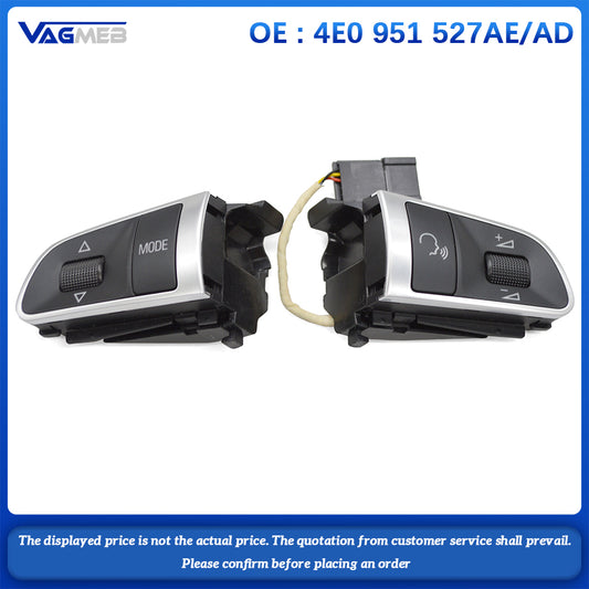 Steering wheel buttons without wires For Audi A3 A4 A5 A6 Q5 Q7 4E0 951 527AEAD 4E0 951 527AE 4E0 951 527 AD