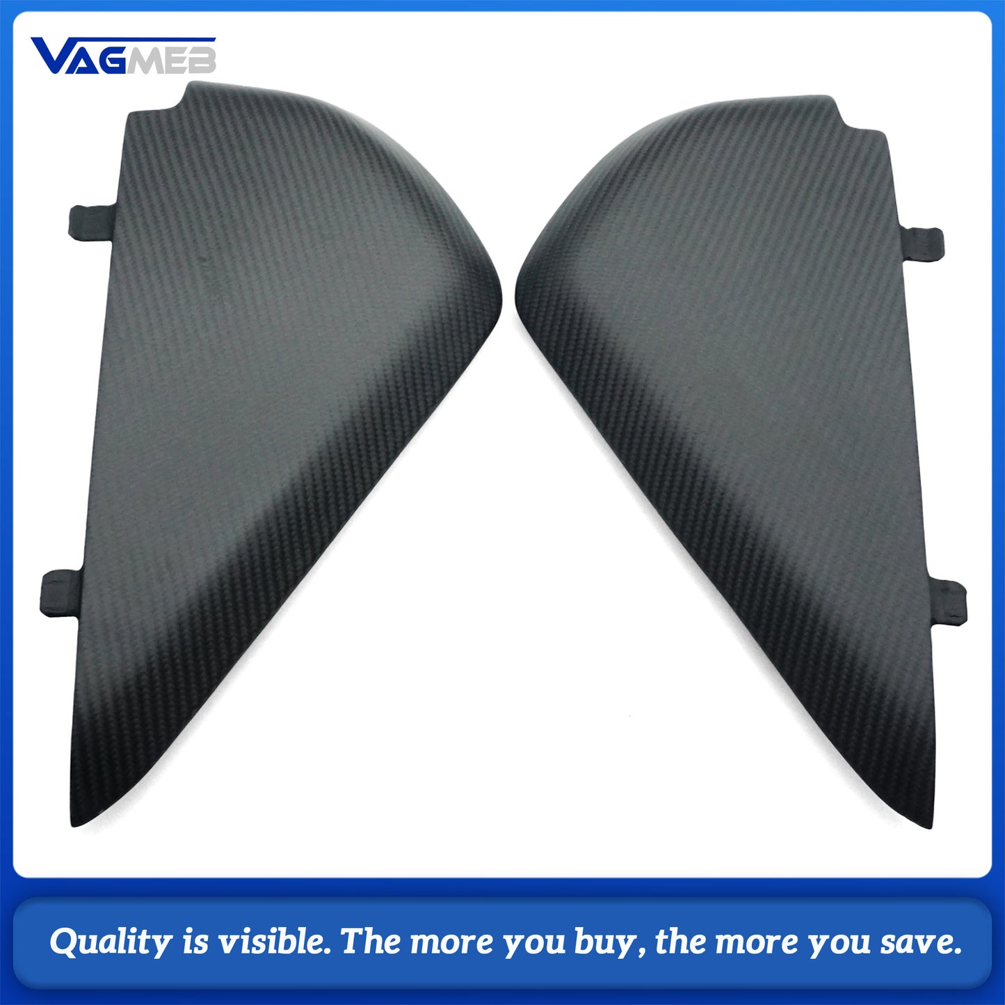 For 2017-2024 Audi A4 B9 Matte Carbon Fiber Dashboard Cover Trim