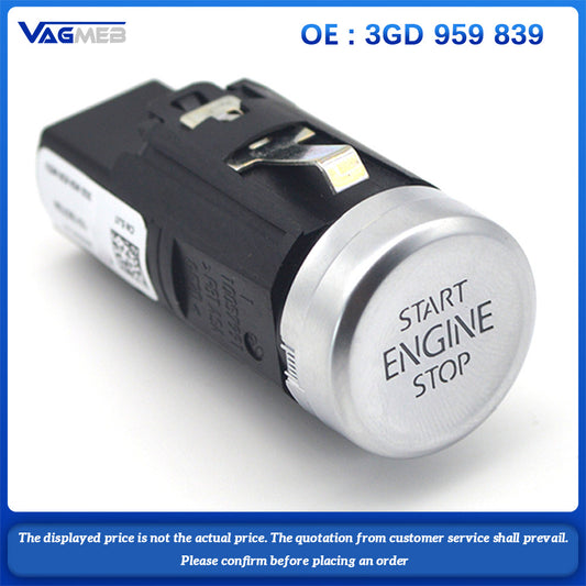For VW Passat B8 CC One Button Start Switch Automatic Engine Start Stop Switch 3GD 959 839