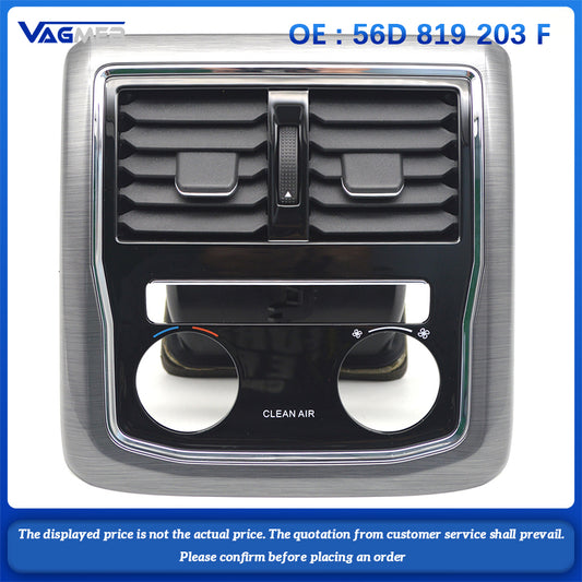 For VW Passat rear air conditioning vent frame brushed grey 56D 819 203 F
