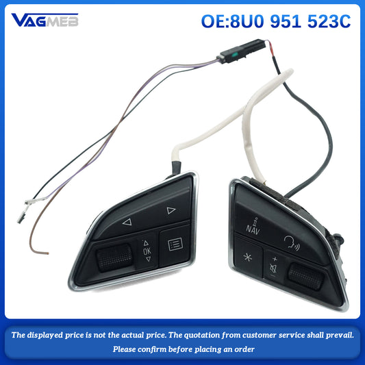 For Audi A3 Steering Wheel Key Button Assembly Accessories