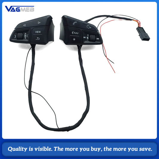 Multifunctional Button Assembly  Steering Wheel Multi Control Switches For Audi R8