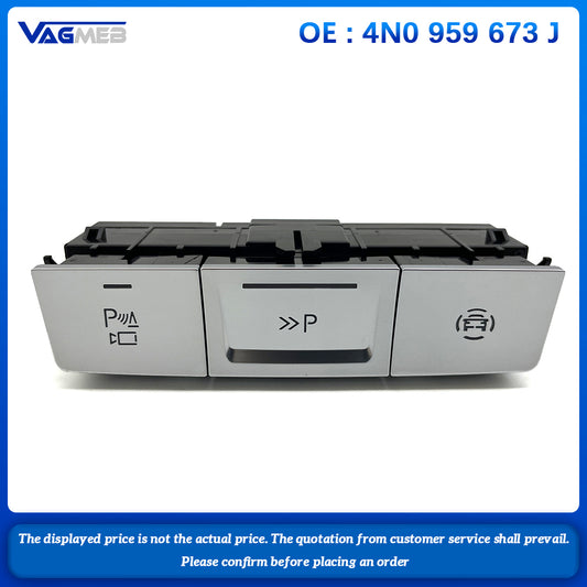 For Audi A6 C8 A7 A8 Q7 Q8 Silver Chrome Multi function Switch PDC Park Assist Radar Switch 4N0 959 673 J