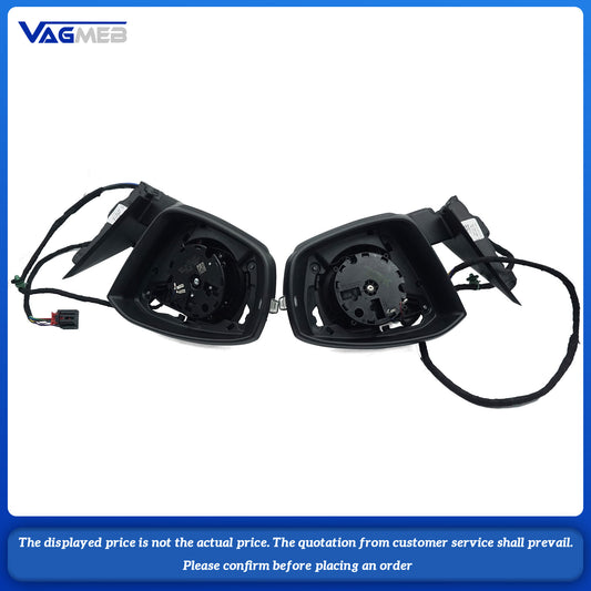 For the VW T-Roc, a pair of rearview mirror assemblies in a folded design with rearview lights