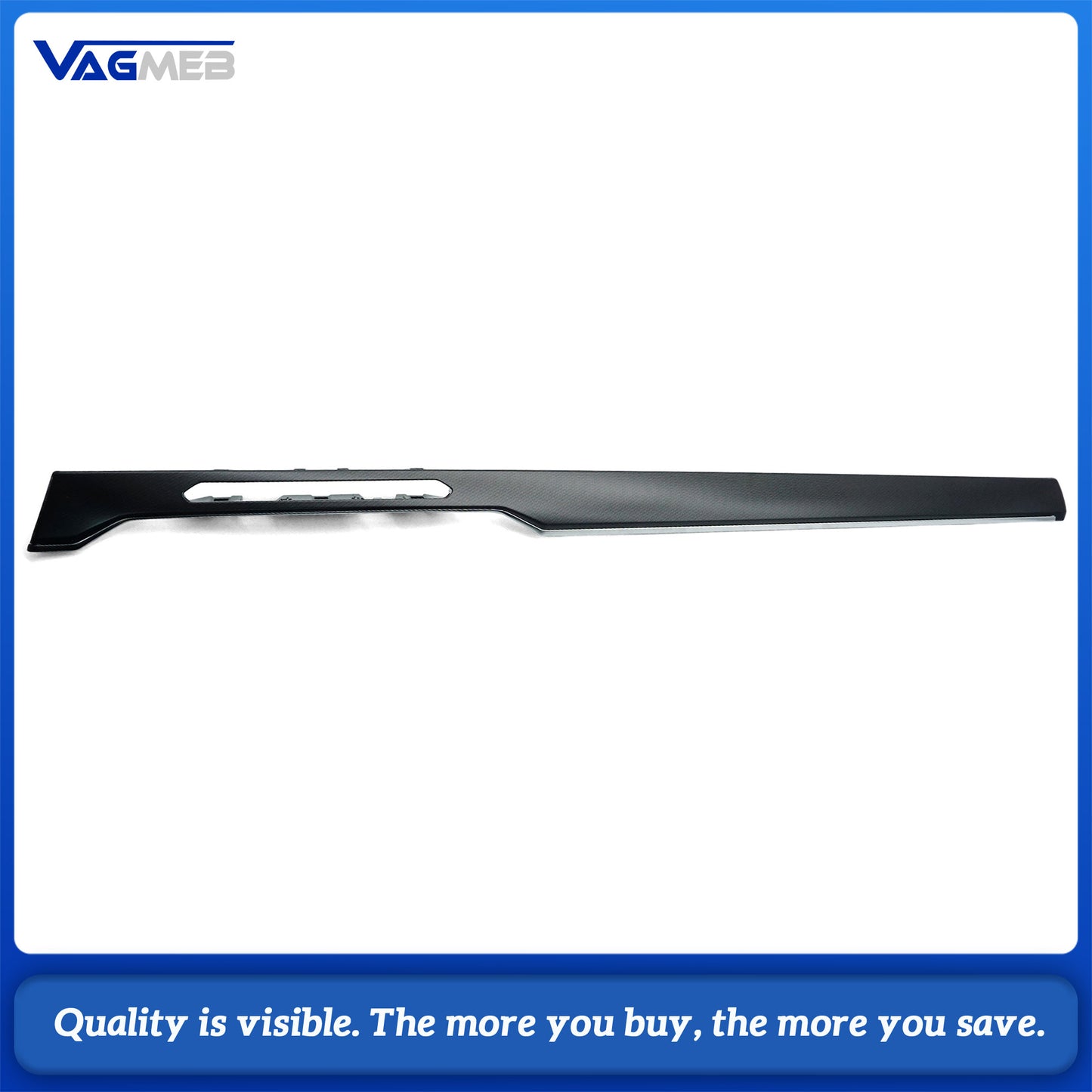 Carbon Fiber Style Long Dashboard Panel for VW Passat B8 2020 - Interior Decorative Trim