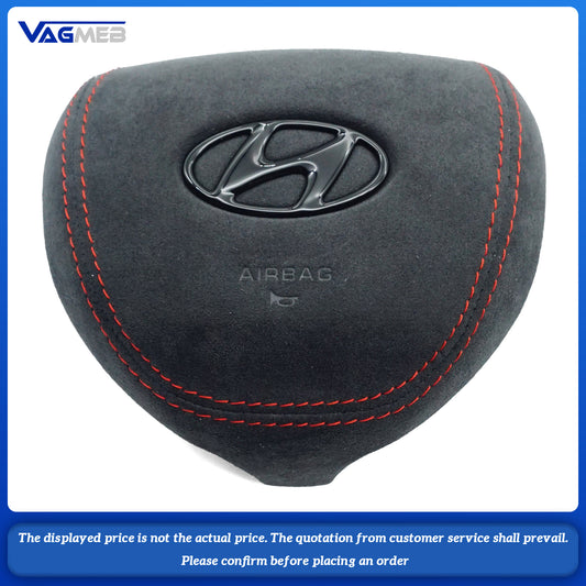 The red line Steering wheel airbag cover multifunction steering wheel For Hyundai i30n