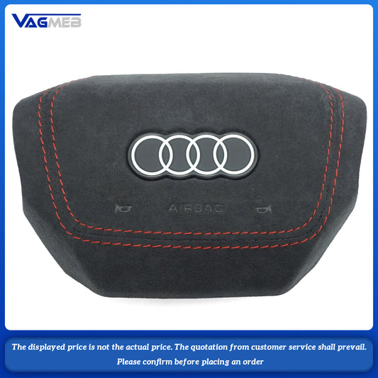 Steering wheel airbag cover multifunction steering wheel For Audi Q4E-TRON Woolen striped fabric