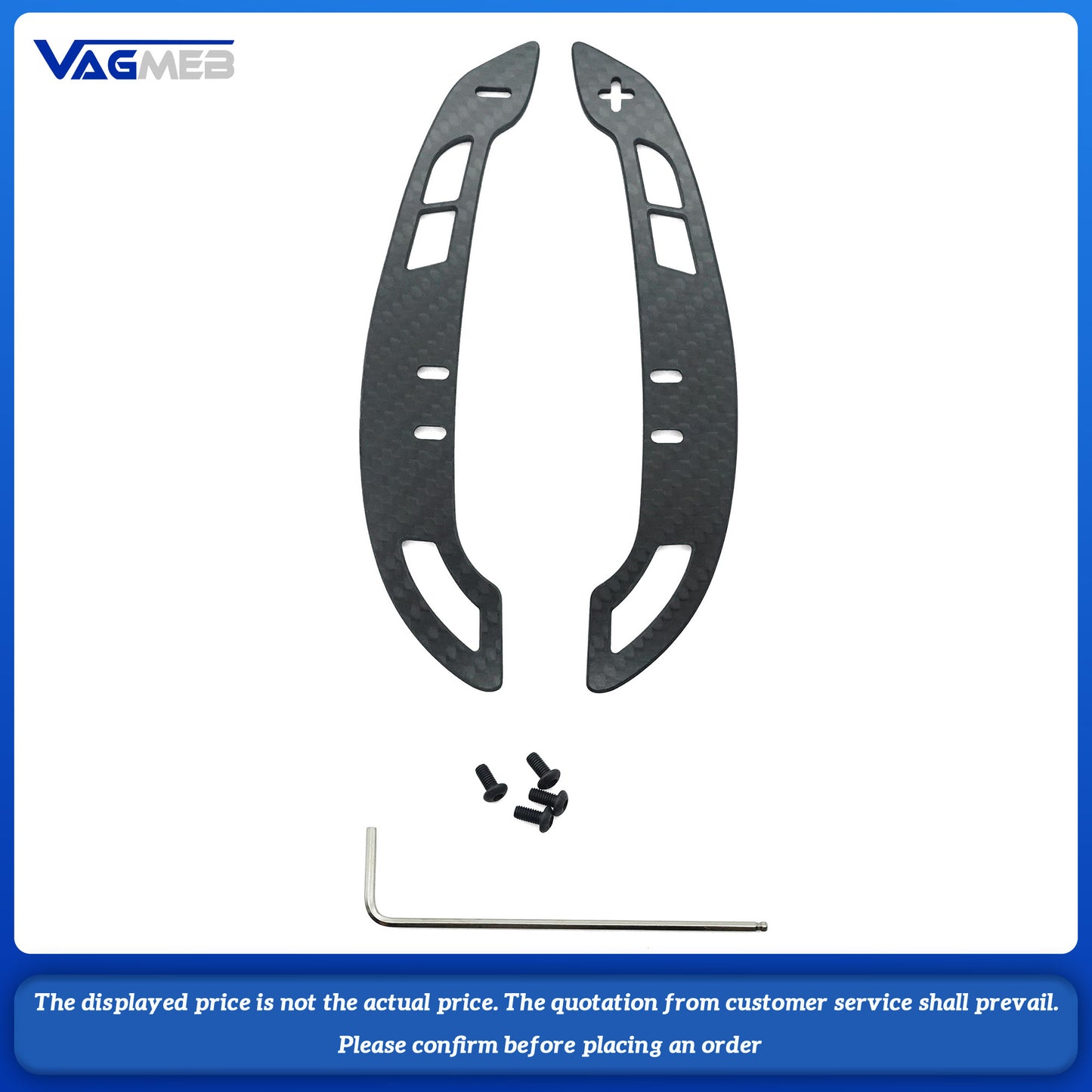 Carbon Fiber Magnetic Shift Paddles For Audi A4B8 A5 B8.5