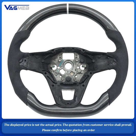 Racing Car Auto Parts Carbon fiber steering wheel For VW MK8