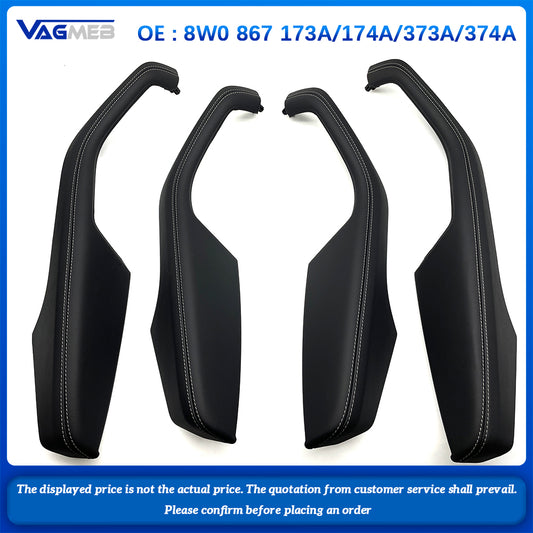 For Audi A4B9 sedan edition Four door inner handle leather white line 8W0 867 173A 174A 373A 374A