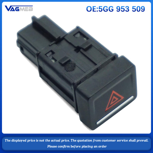 For Golf 7 MK7 2013-2017 5GG953509 Emergency Switch Button Double Flash Light Lamp Switch Hazard Warning 5GG 953 509
