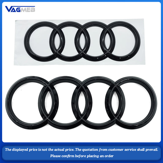 For Audi  A4L Car Hood Front Grill Rear Trunk Emblem Badge Sticker