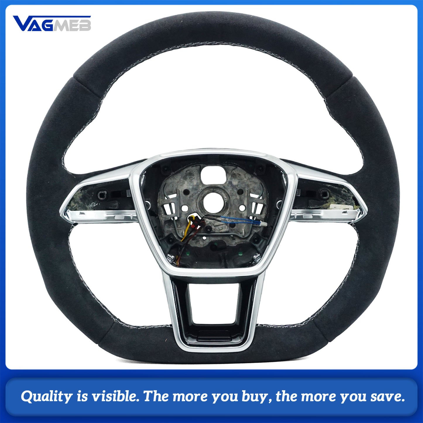 For Audi ABT logo A6 C8  heating punch steering wheel