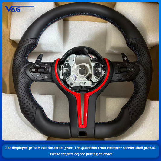 Leather Car Steering Wheel For BMW M M3 M4 M5 M6 F10 F30 F20 F31 F32 F33 F35 F36 F06 F12 F13 F15 F16 F25 F34 F80 Car Accessories