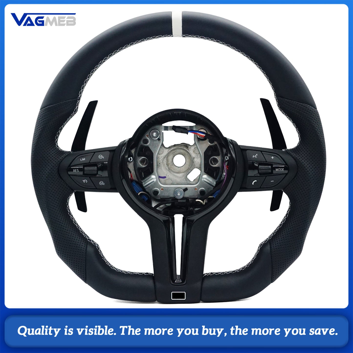 M Upgraded Steering Wheel For BMW M Sport  Parts For F10 F12 F30 F32 F34 F45 F22 F39 F15 F16 F25 F26 M3 M5 M6