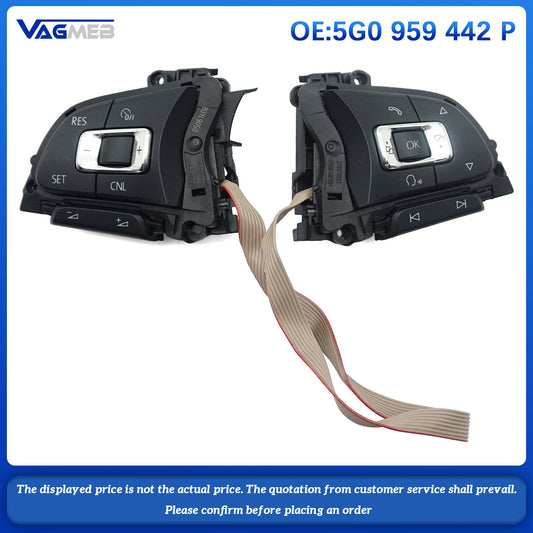 Multi functional steering wheel with ACC support button For VW Golf 7 MK7 Golf GTE Golf Variant 5G0 959 442 P