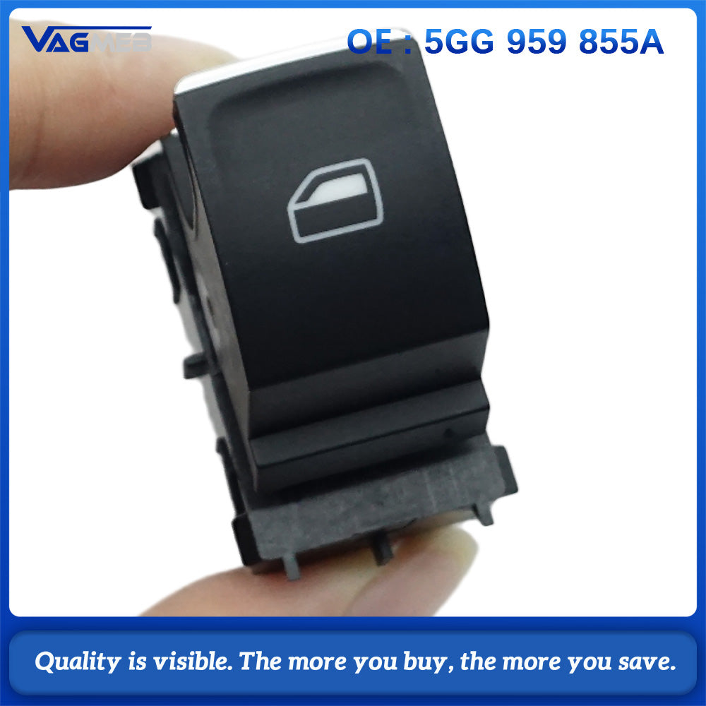 Chrome Driver and Passenger Window Control Switch button For VW Golf MK7 5GG 959 855 A