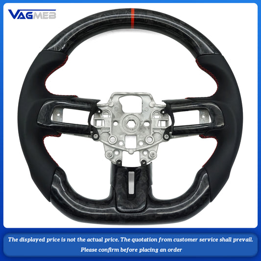 For Ford Mustang 2015-2022 carbon fiber steering wheel