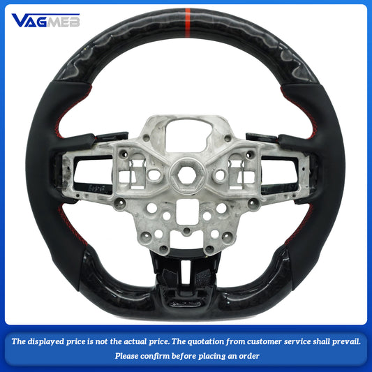 For Ford Mustang 2015-2022 carbon fiber steering wheel