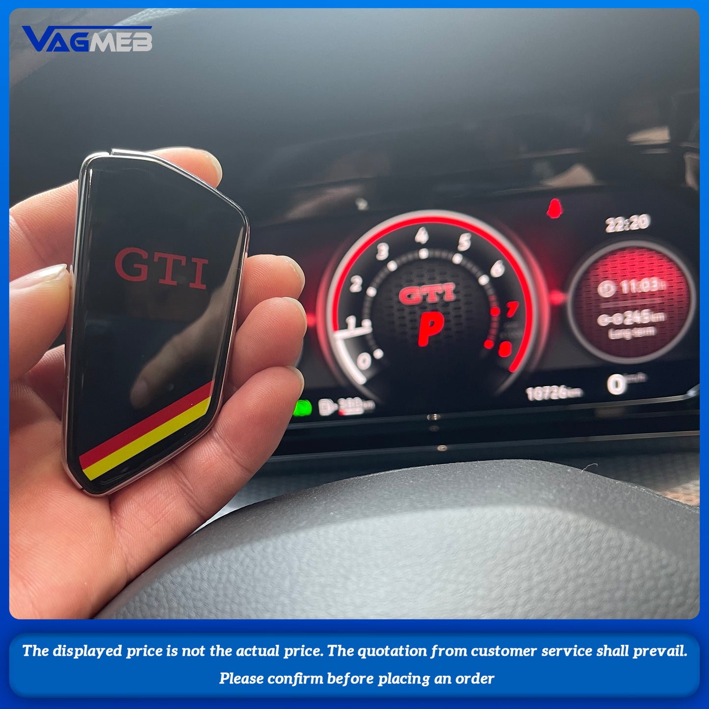 For VW Golf mk8 Golf 8 R Rline ID4 ID6 Octavia Pro New Key Cover Car Key Decoration Cover Plug and Play