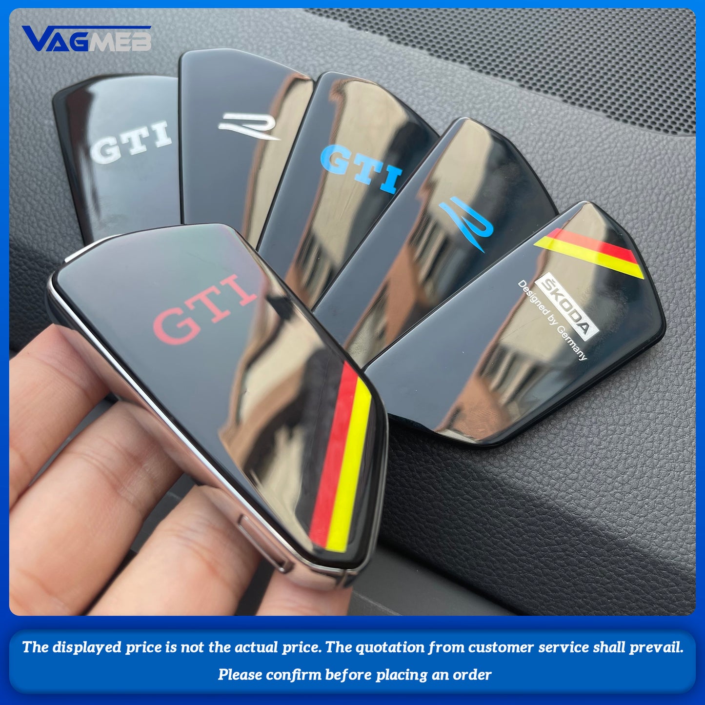 For VW Golf mk8 Golf 8 R Rline ID4 ID6 Octavia Pro New Key Cover Car Key Decoration Cover Plug and Play