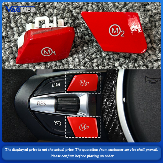 Car Steering Wheel red M1 M2 Button & Start Stop Push Button Replacement For BMW M Sport M3 M4 M5 M6 X5M X6M F10 F15 F16 F30 F34 F36