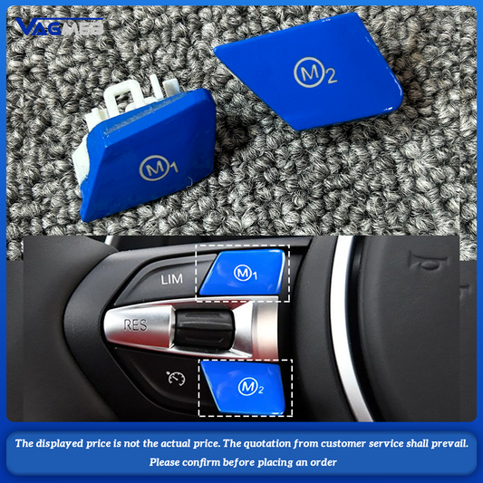 Car Steering Wheel blue M1 M2 Button & Start Stop Push Button Replacement For BMW M Sport M3 M4 M5 M6 X5M X6M F10 F15 F16 F30 F34 F36