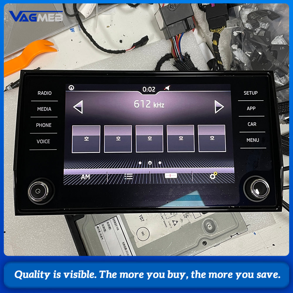 565 919 605 C 8 Touch Screen Display Monitor For Skoda Kodiaq Karoq Amundsen Bolero MIB2 Radio