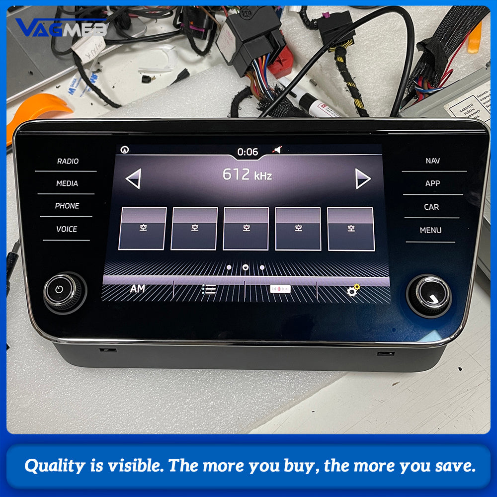 3V0 919 605 D 8 Amundsen MIB 2 Navigation Display Screen For Skoda Superb 3 MK3 3V Glass Touch Monitor