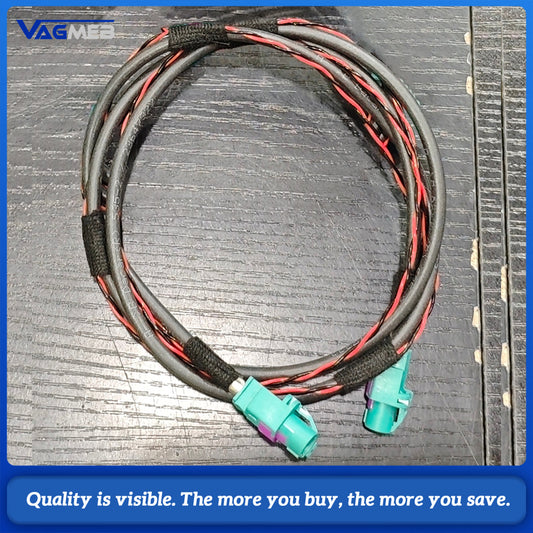 1 Meter Car Reverse Camera Wiring Harness, Rear View Camera Extension Cable for Aftermarket Parking Camera Retrofit