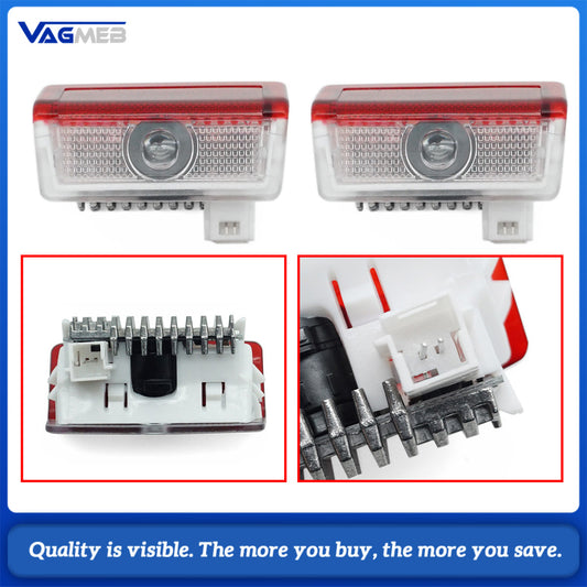 2P Car Door Lamp Projector Welcome Step Up Puddle Light For Mercedes Benz ML W166 GLE C167 B E A C Class W205 W176 W213 GLC X253