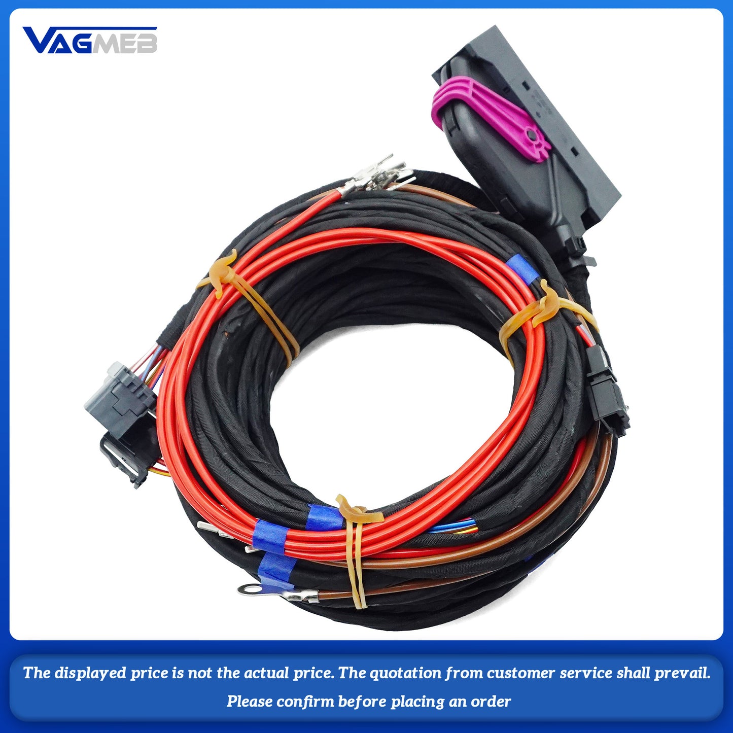 For VW Passat B8  Dynaudio Sound System Acoustics Install Wire Cable Harness