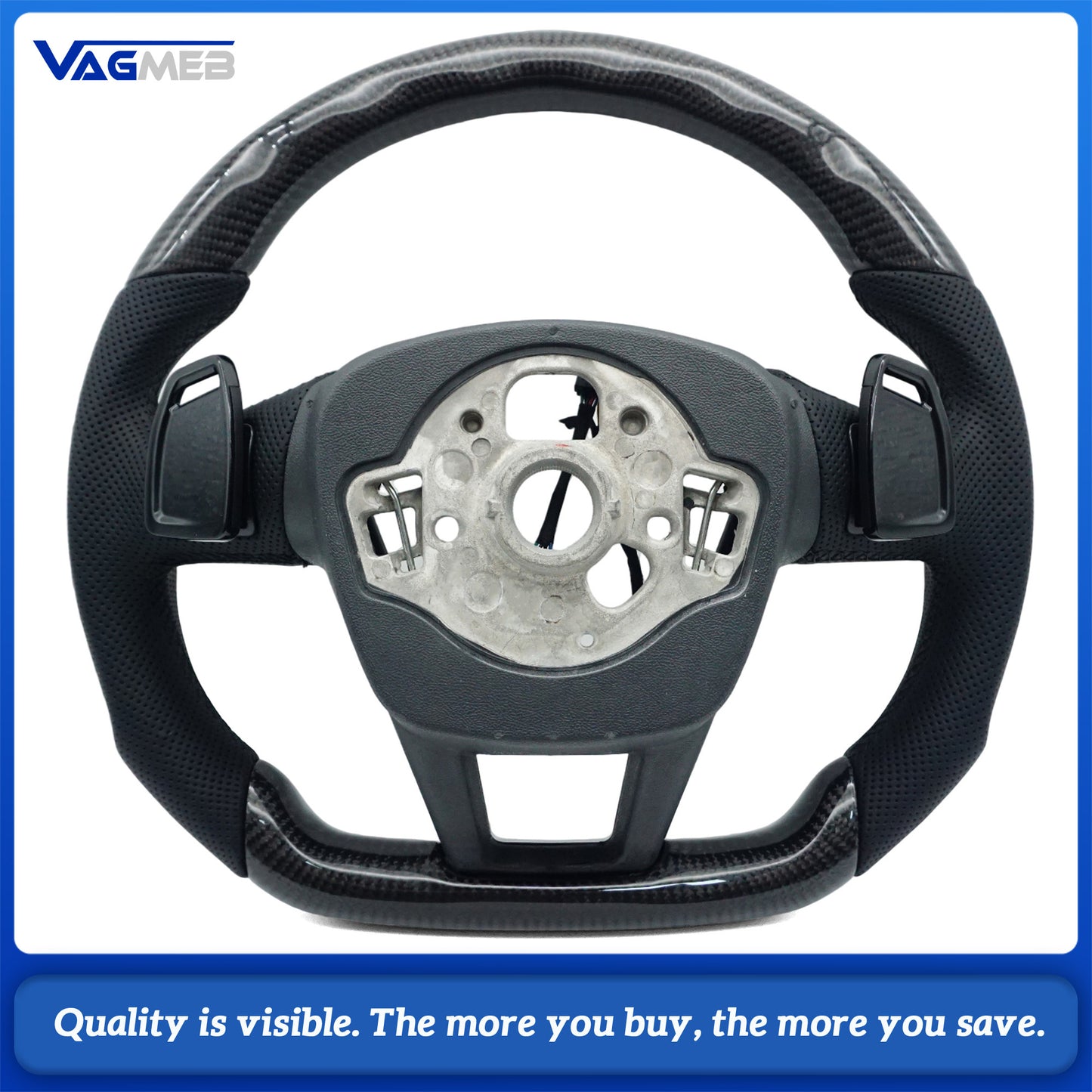 For Audi A6 C8 carbon fiber  steering wheel