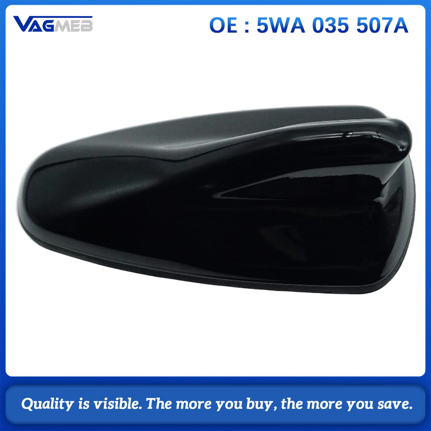 FOR OCTAVIA MK4 ID.4 For GOLF 8 ROOF AERIAL SHARK ANTENNA IN BLACK 5WA035507A 5WA 035 507 A