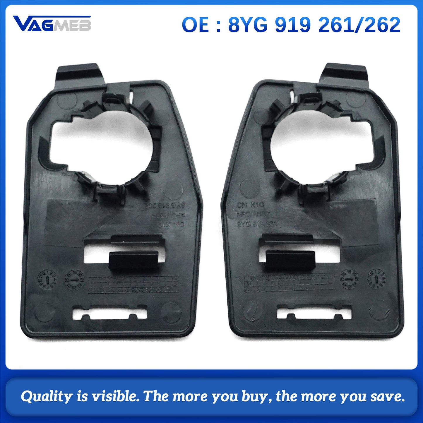 For Audi A3 8Y Front bumper Grille bracket Support Reversing Parking Sensor Probe 8YG 919 261 8YG 919 262