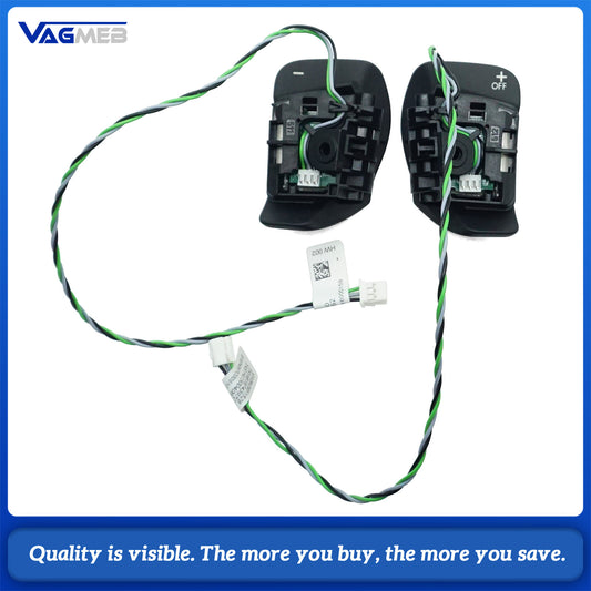 Auto Multifunction Steering Wheel Audio Control Combination Control Switch chrome silver steering wheel decorative frame steering wheel paddle shifter For VW  Golf 6 MK6 Car Accessories