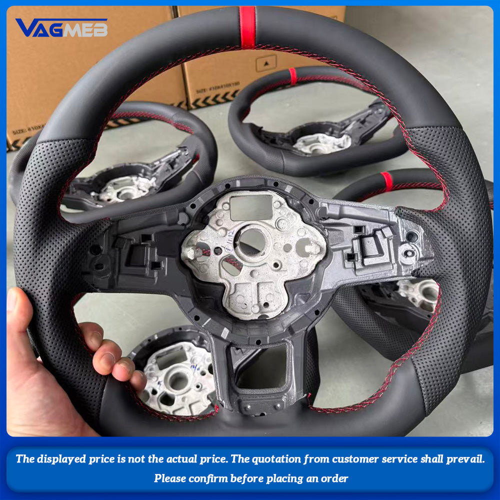 For VW Passat Tiguan Golf 7 7.5 Mk7  polo RGTI 7th generation sports Steering Wheel DSG Perforated Leather