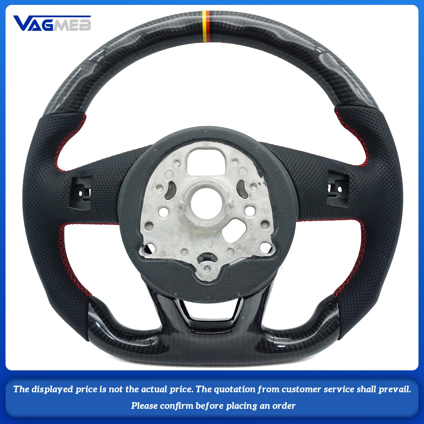 For Audi S Logo A4B9 Steering Wheel Flat Bottom Steering Wheel Campaign Assembly Accessories