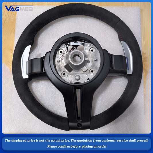 Alcantara leather multifunction steering wheel for BMW F30 F32 F10 F20 F07 F01 F90 E90 M3 M5 M logo sport steering wheel