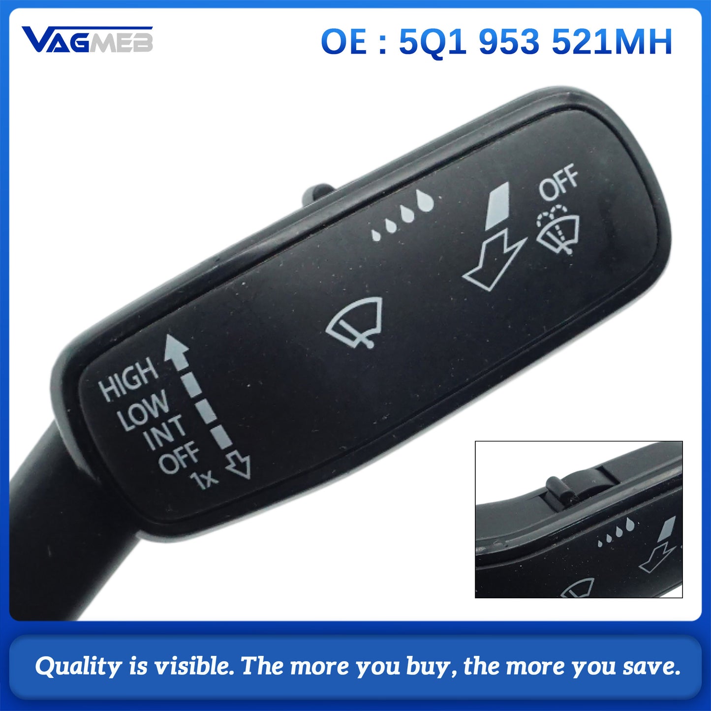 5Q1953521MH Steering Column Switch Clockspring For VW Golf 7 Passat B8 Tiguan
