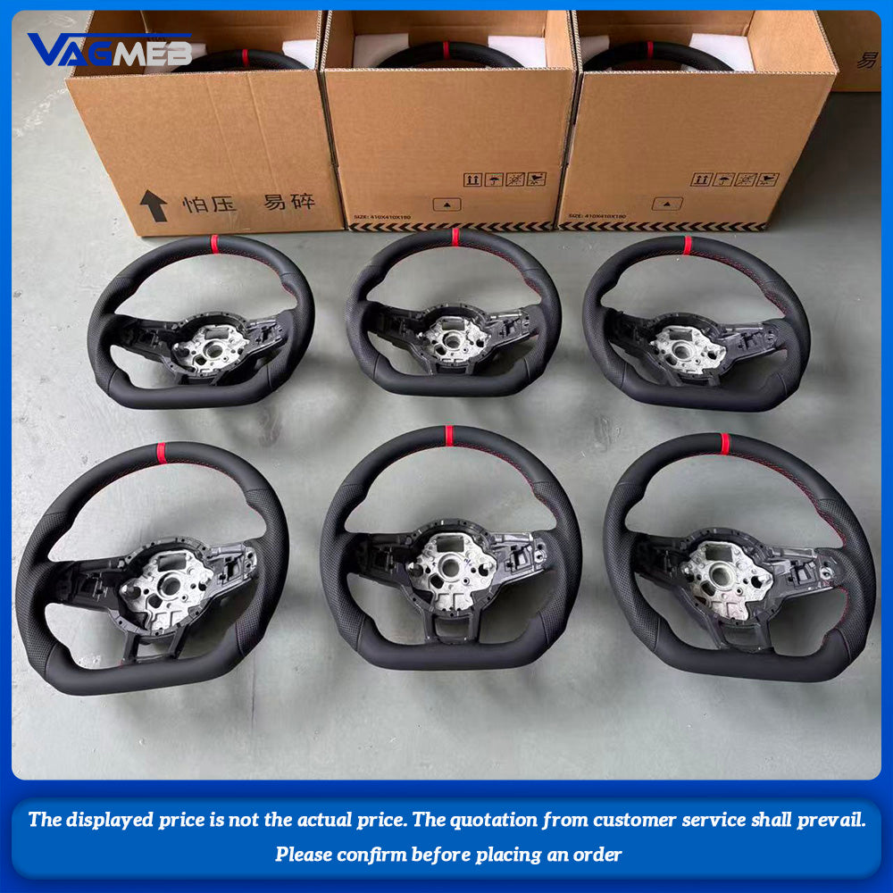 For VW Passat Tiguan Golf 7 7.5 Mk7  polo RGTI 7th generation sports Steering Wheel DSG Perforated Leather