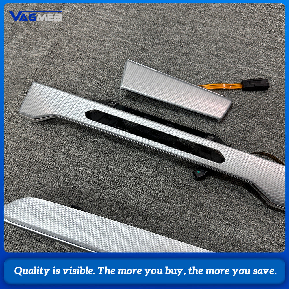 Metallic silver instrument panel four-door multi-color ambient light interior panel suitable For VW Passat B8 2022 3GD 867 409/410/419/420