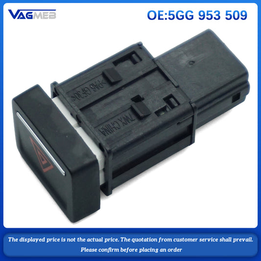 For Golf 7 MK7 2013-2017 5GG953509 Emergency Switch Button Double Flash Light Lamp Switch Hazard Warning 5GG 953 509