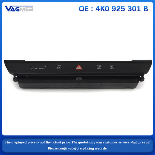 For Audi A6 C8 A6 Avant A7 A7 Sportback Multifunctional Touch Switch Car Dual Flash Switch Driving Mode Switch  4K0 925 301 B