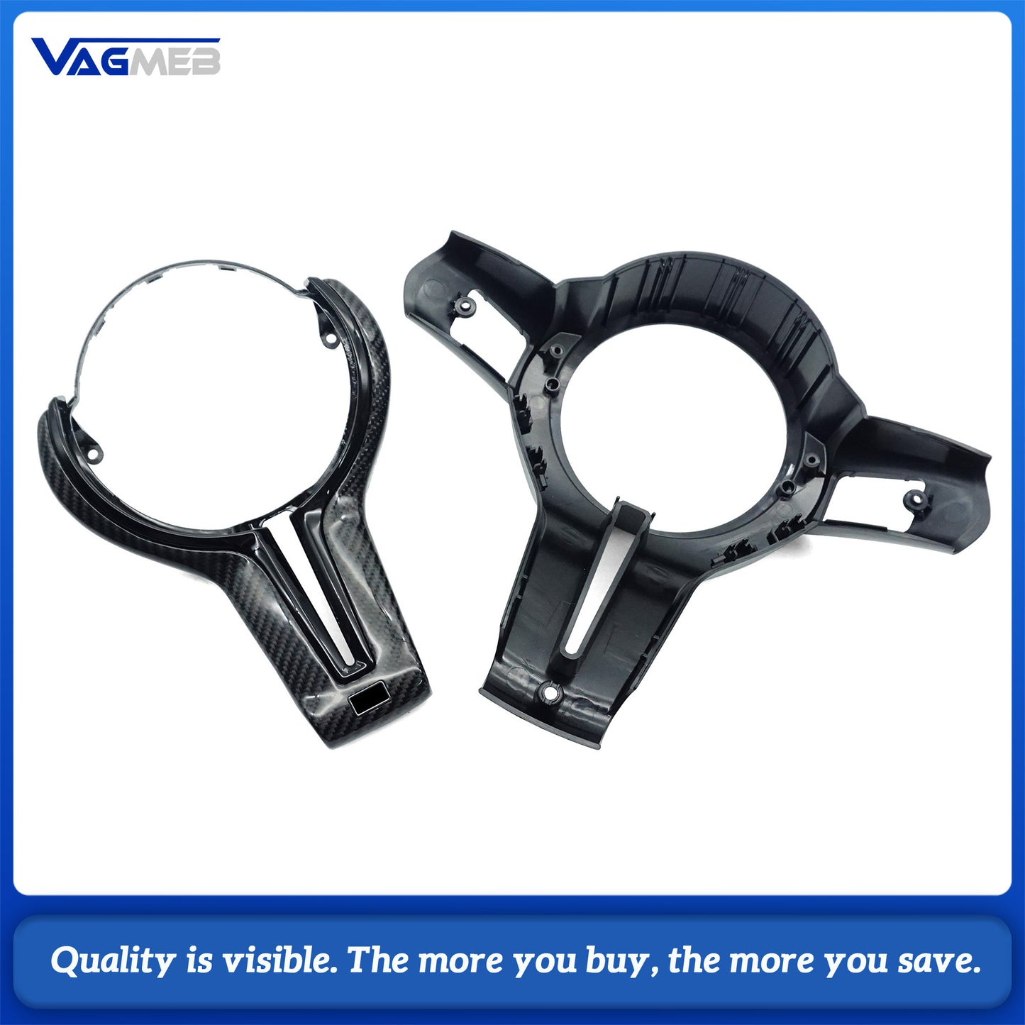 For BMW M Series For BMW Steering Wheel Trim Carbon Fiber F80 F82 F10 F06 F12 F13 F15 F16 M-sport F20 F22 F30 F31 F32 F33 F36