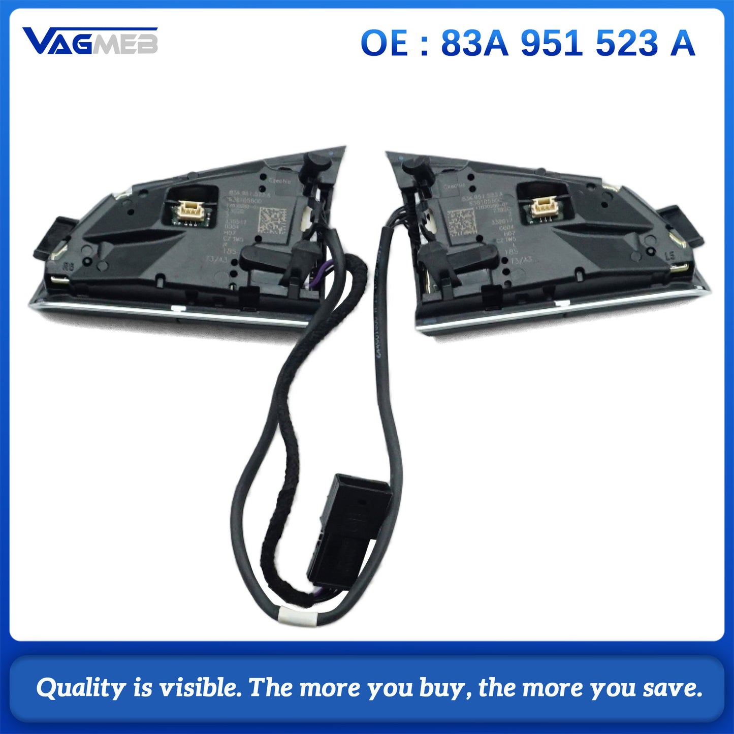 Steering Wheel Buttons, Suitable For Audi Q5L Q5 SQ5 Q7 Q8 Unheated Versions,Car Accessories,83A 951 523 A