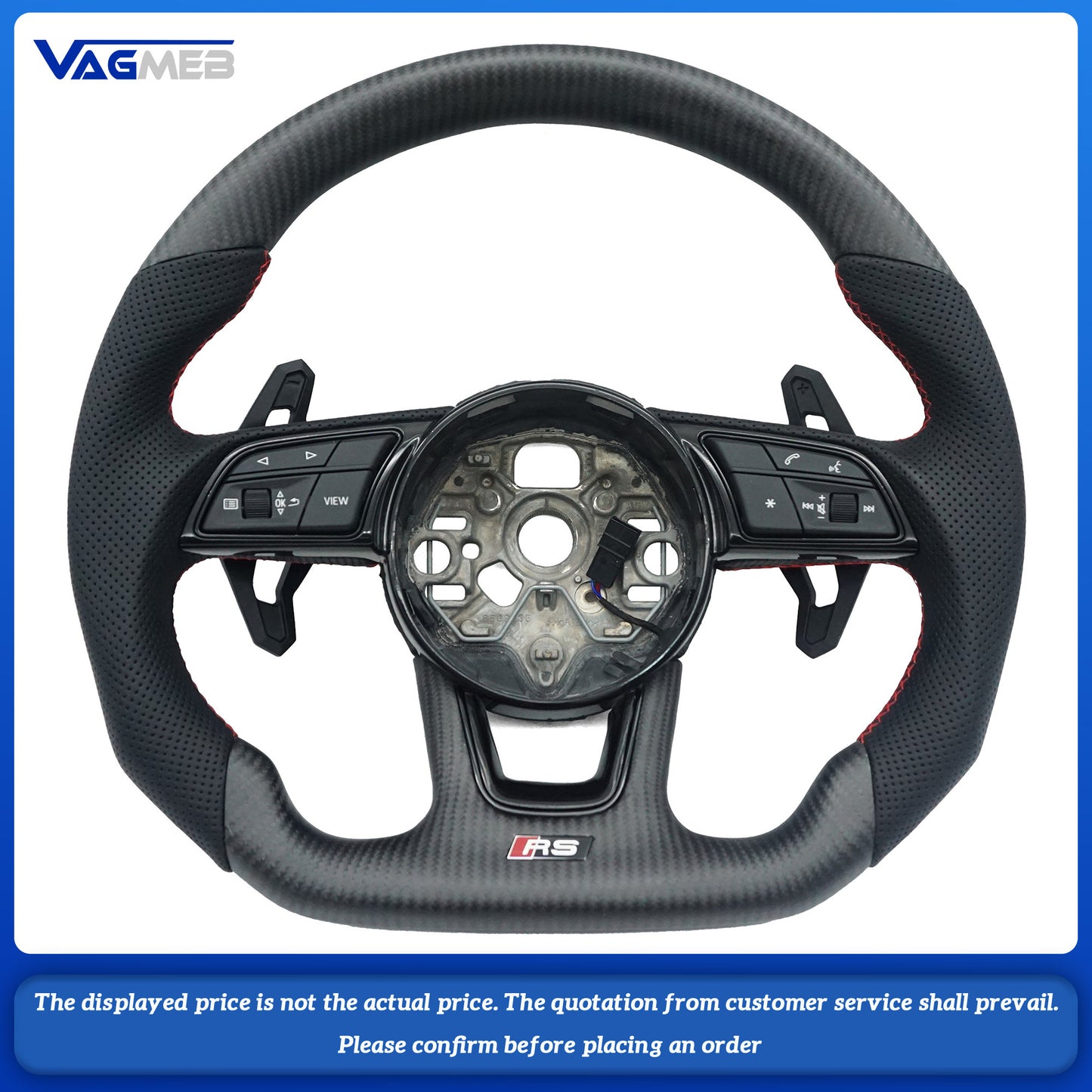 For Audi RS logo A38Y Car Steering Wheel